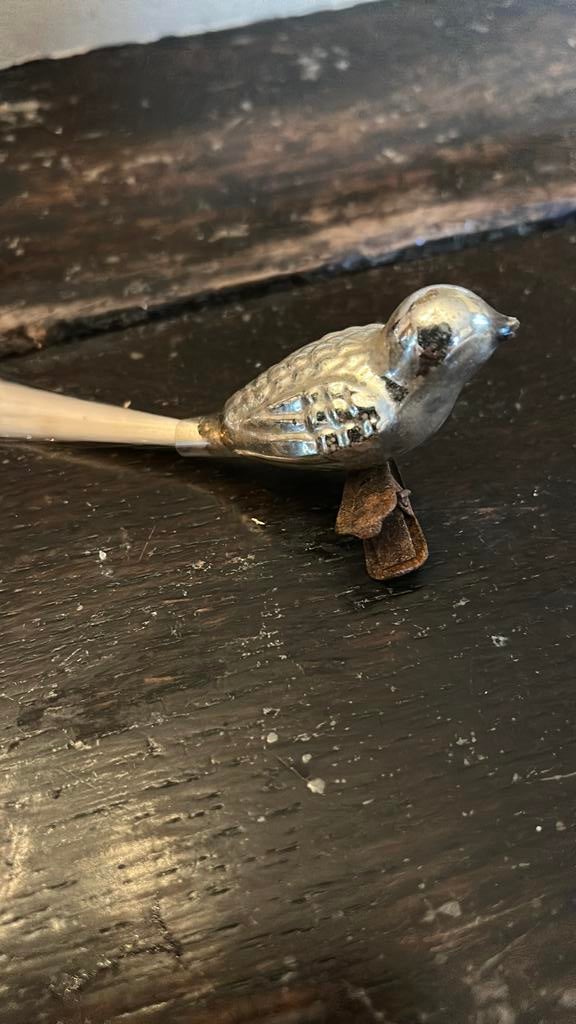 Oude kerstbal vogel, Ophalen of Verzenden