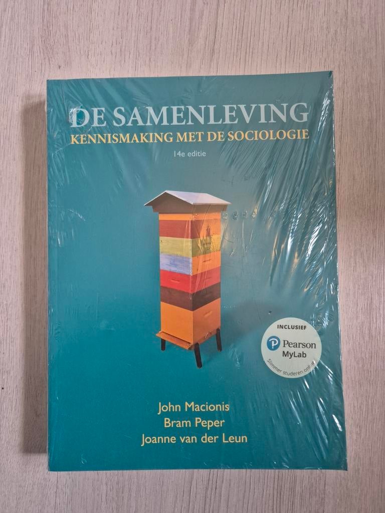 De Samenleving - Sociologie 14e editie, Nieuw, Gamma, John Macionis, Bram Peper, Joanne van der Leun, HBO
