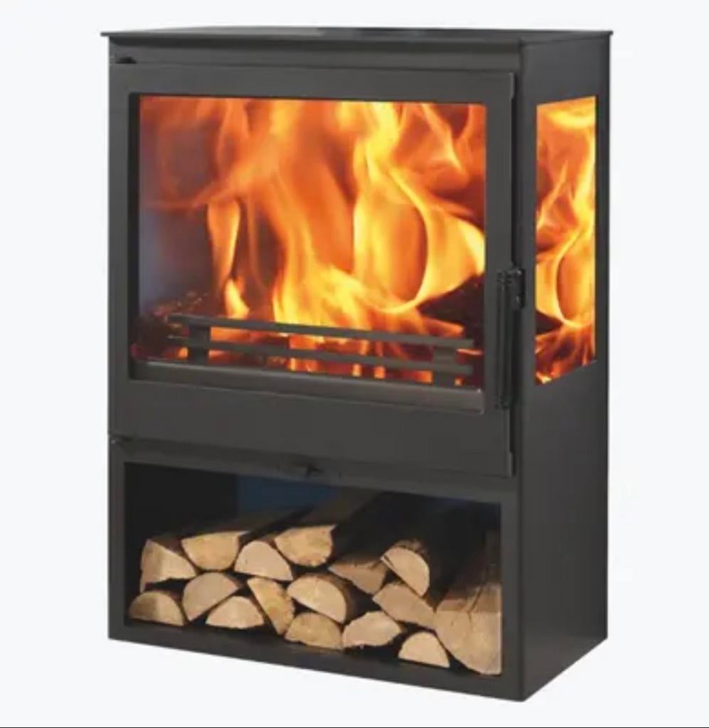 Panadero ONIX 3V – met Panoramisch Vuurzicht, Huis en Inrichting, Kachels, Ophalen of Verzenden, Vrijstaand, Hout, Nieuw