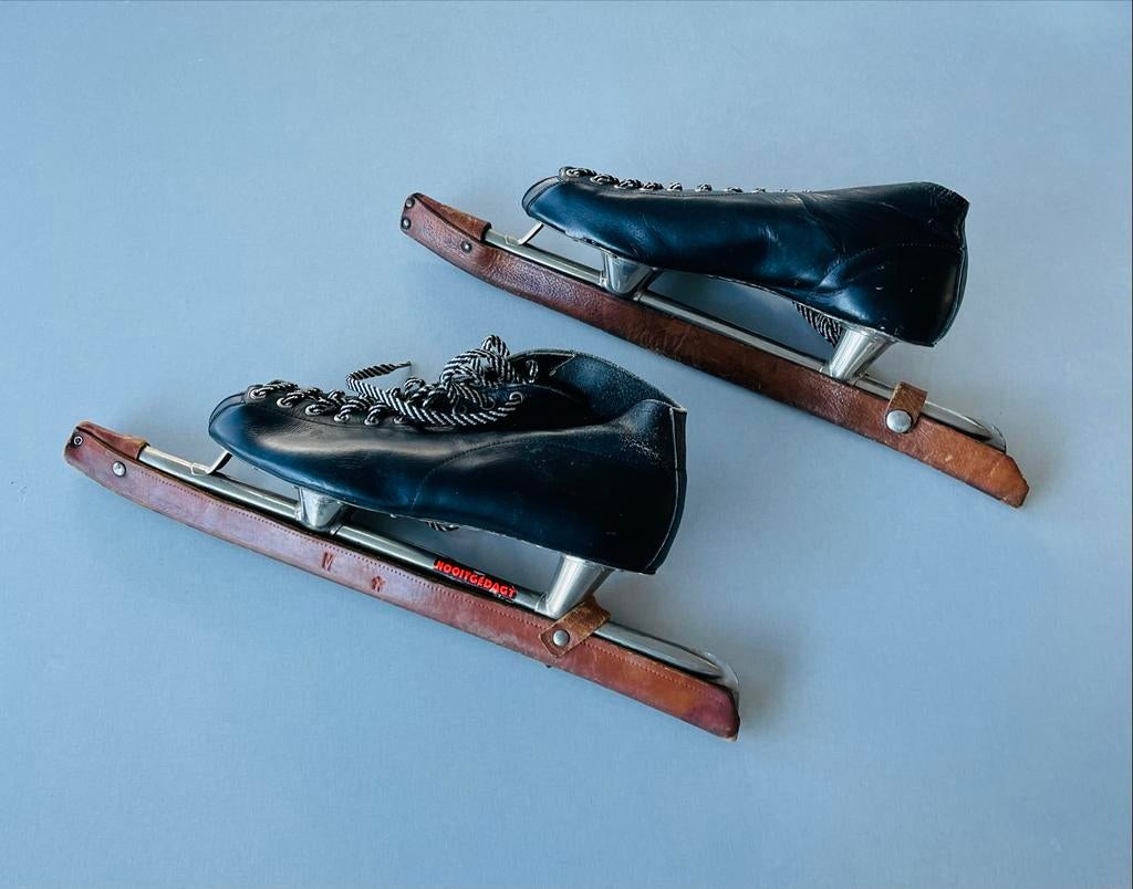 Nooitgedacht Noren schaatsen met leren hoezen, mt 43, Sport en Fitness, Schaatsen, Gebruikt, Noren, Overige merken, Ophalen of Verzenden