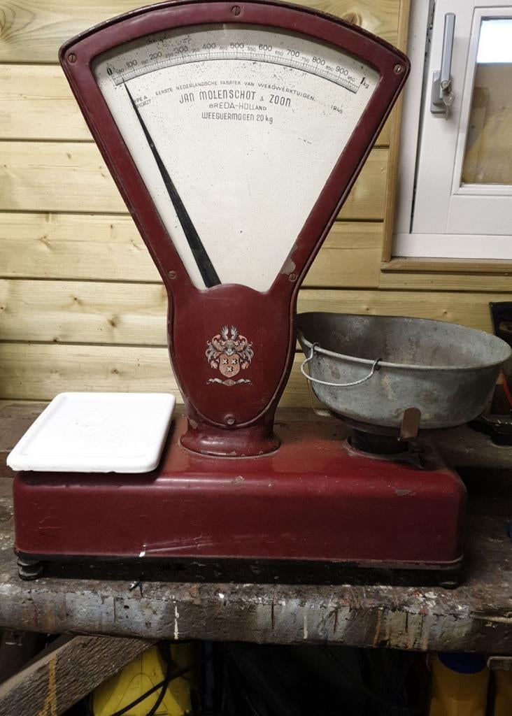 Jan molenschot & zoon weegschaal, Ophalen, Gebruikt