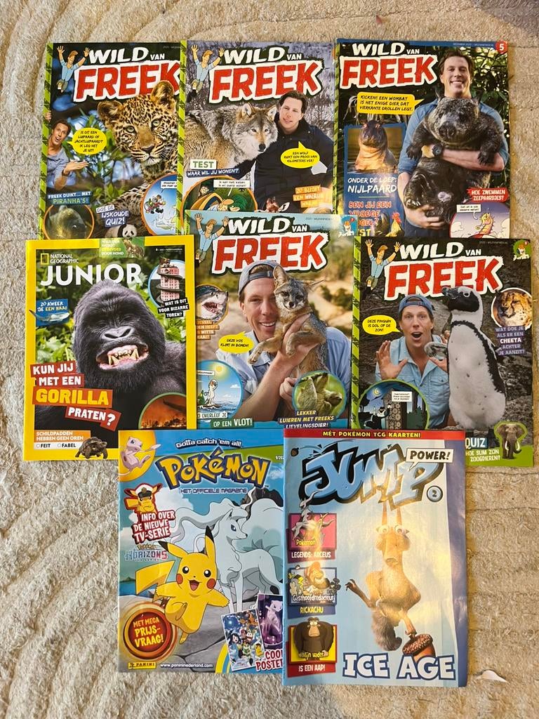 Freek vonk magazines, Junior en Pokemon, Boeken, Tijdschriften en Kranten, Ophalen of Verzenden, Zo goed als nieuw