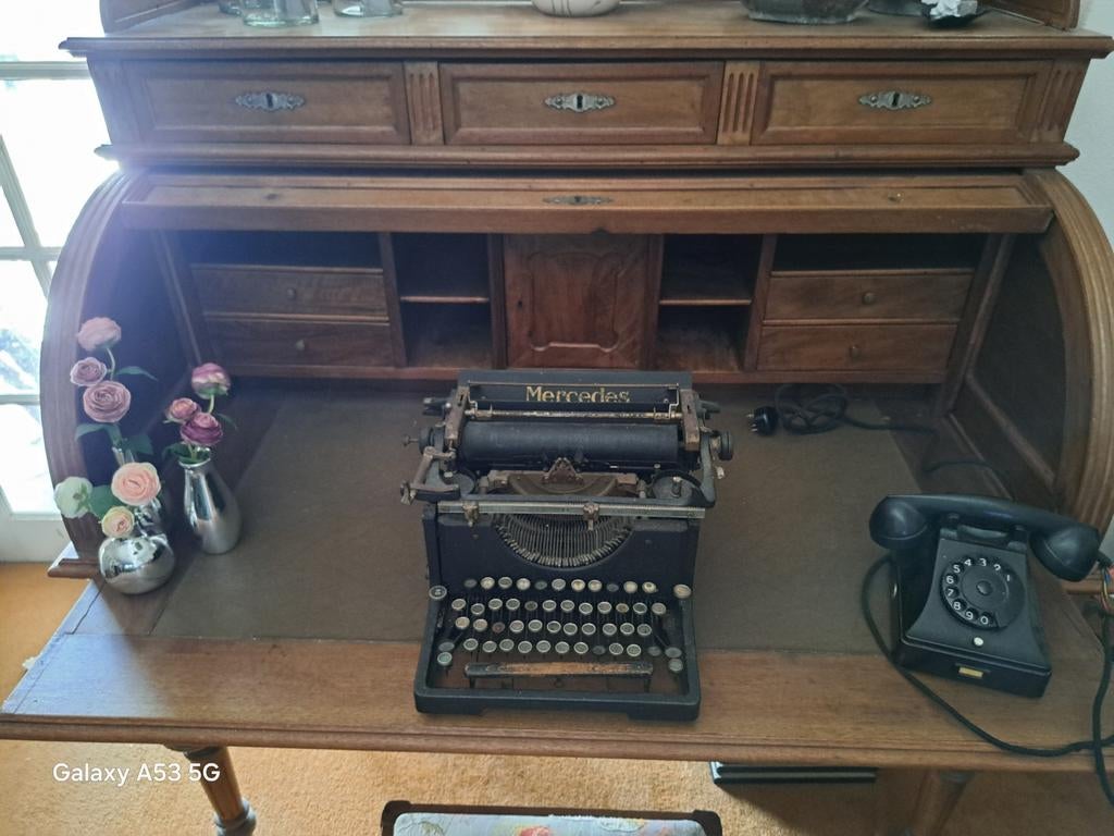 Oude Mercedes Typemachine - Decoratief Item, Ophalen of Verzenden