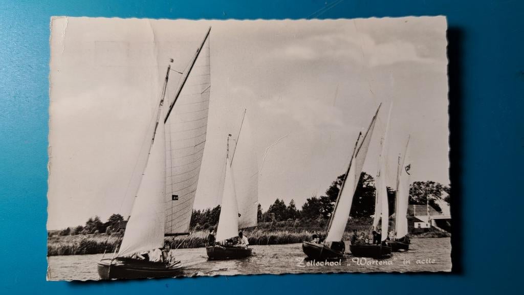 Wartena Zeilschool in actie, Ophalen of Verzenden, 1960 tot 1980, Gelopen, Friesland
