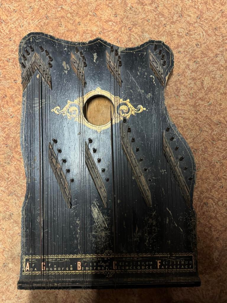 Antieke citer, Gebruikt, ., Ophalen of Verzenden, .