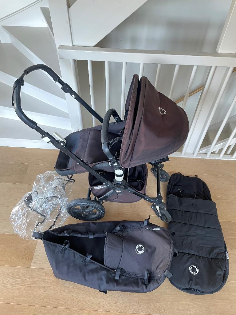 Bugaboo Cameleon 3 complete set (zwart), Gebruikt, Bugaboo, Verstelbare duwstang, Ophalen