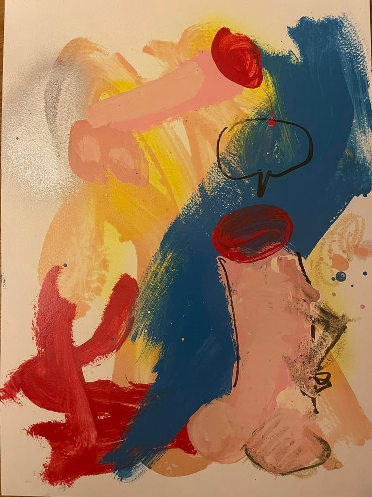 Peter klashorst Lullig schilderij orgineel werk, Ophalen of Verzenden