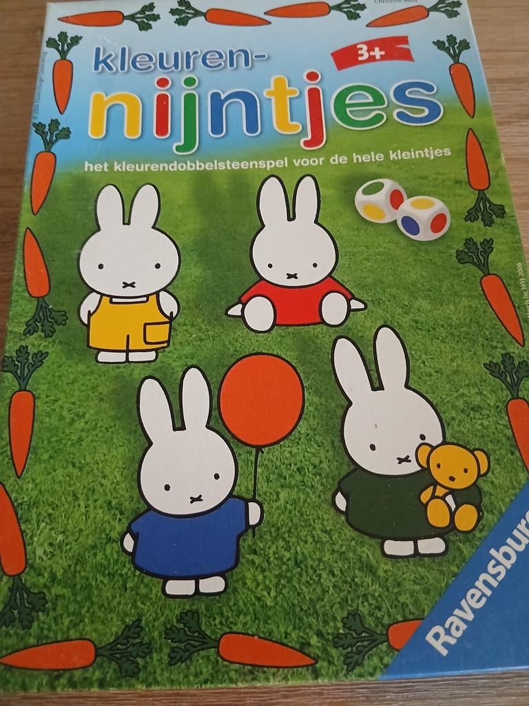 Kleuren nijntjes leuk spel van 3 tot 6 jaar, Ophalen of Verzenden, 10 tot 50 stukjes