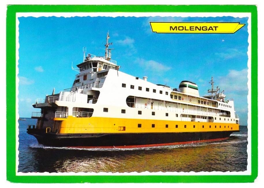 Texel Molengat Boot gelopen Ansichtkaart (B2696, Ophalen of Verzenden, 1980 tot heden, Gelopen