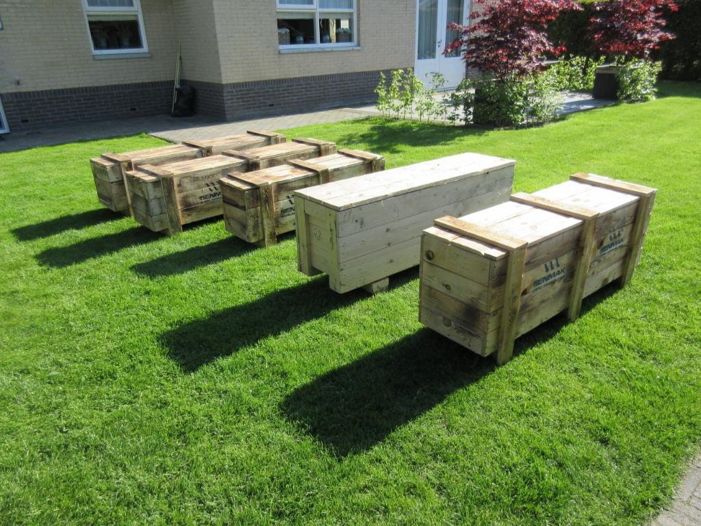 Houten Tuinkist;Tuinkussenkist; Volkstuin; Moestuin, Ophalen, Nieuw