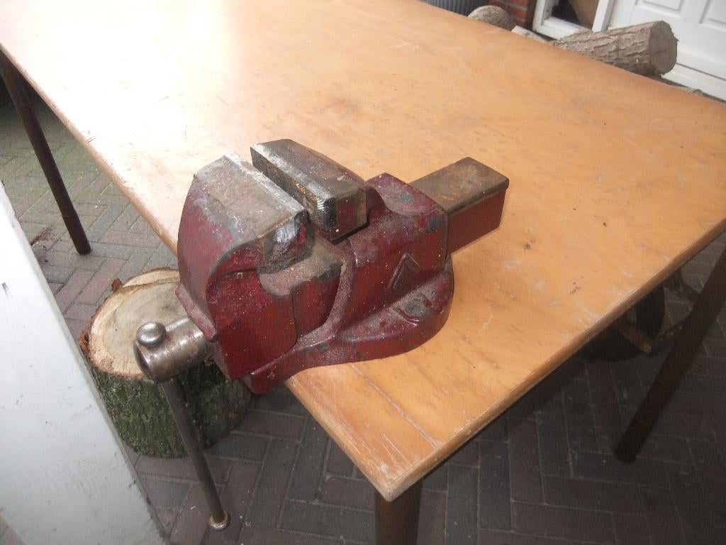 bankschroef henklem, Ophalen, Gebruikt, Minder dan 70 cm, Bankschroef