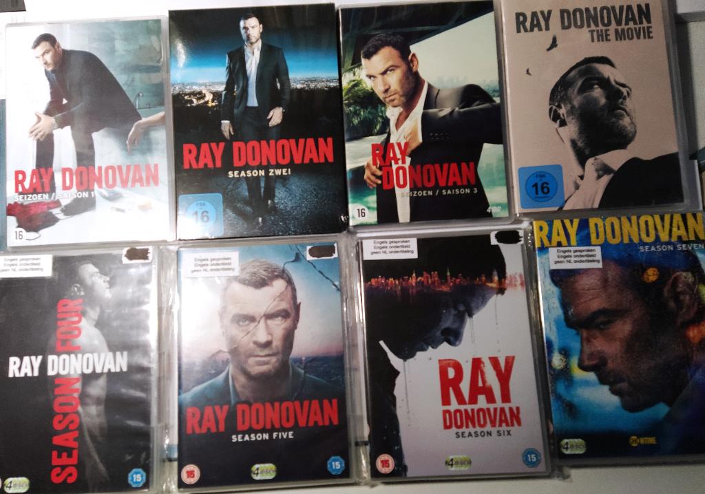 Ray Donovan - Complete Serie & The Movie (8 Losse Dvd boxen), Vanaf 16 jaar, Verzenden, Boxset, Zo goed als nieuw