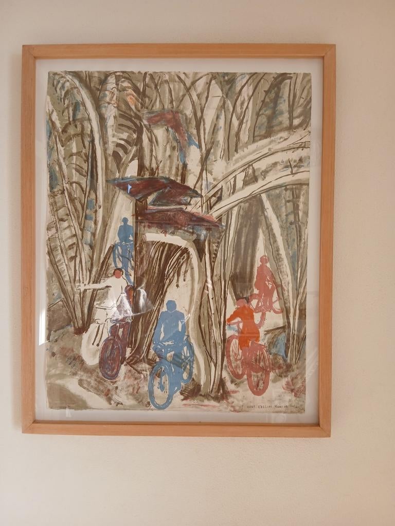 Fietsers van Hans Ebeling Koning, Ophalen of Verzenden