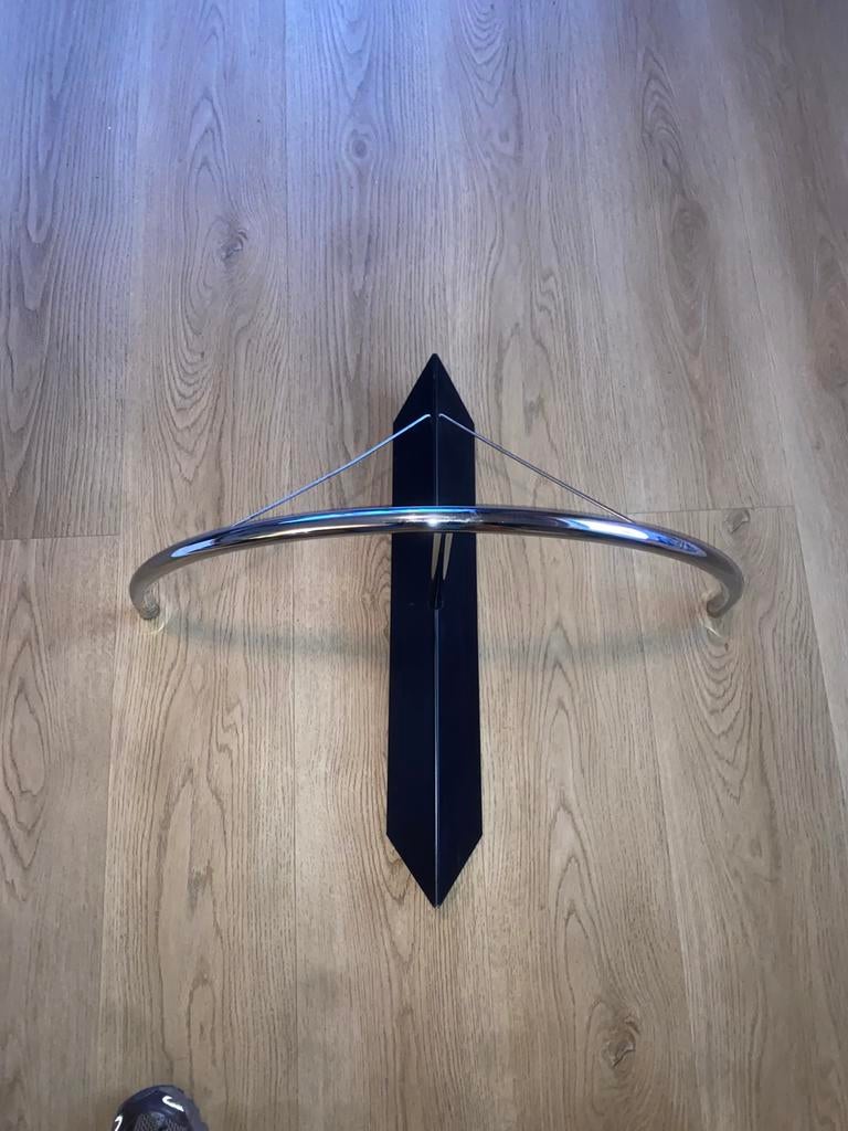 Zeller design garderobe kapstok vintage chroom, Wandkapstok, Ophalen of Verzenden, Zo goed als nieuw, Minder dan 100 cm