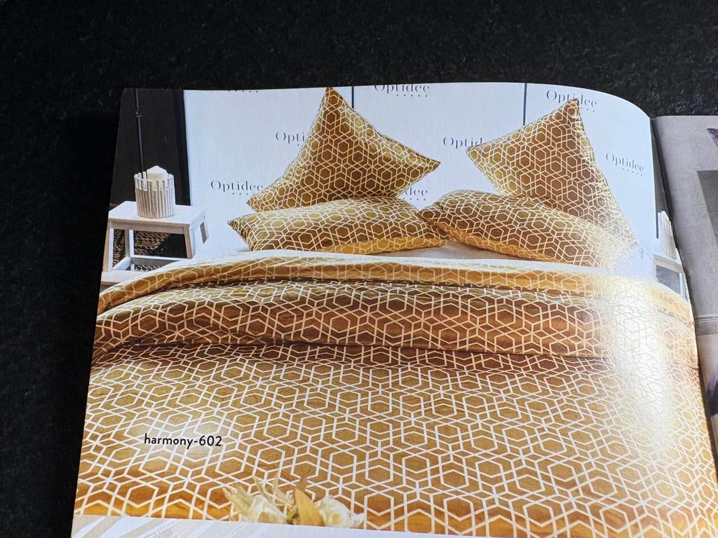 Optidee beddengoedset, Eenpersoons, Nieuw, Ophalen of Verzenden, Geel