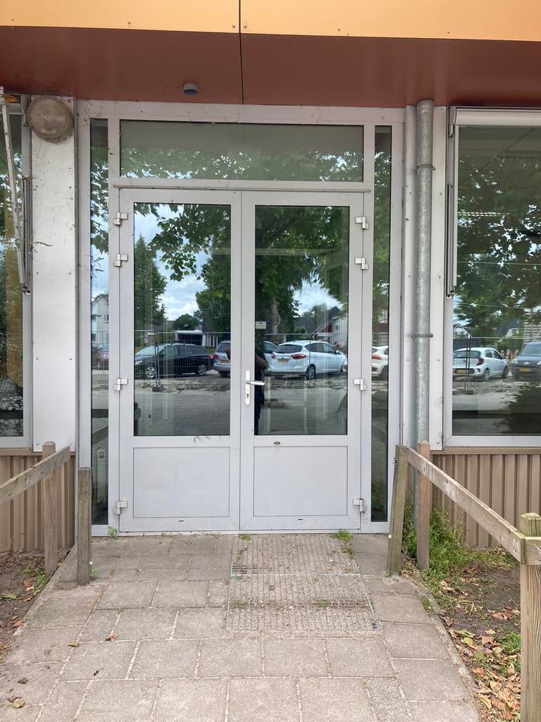 Dubbele deuren | hardhouten|aluminium | HR++glas | gebruikt, Aluminium, Zo goed als nieuw, Schuifpui, Ophalen