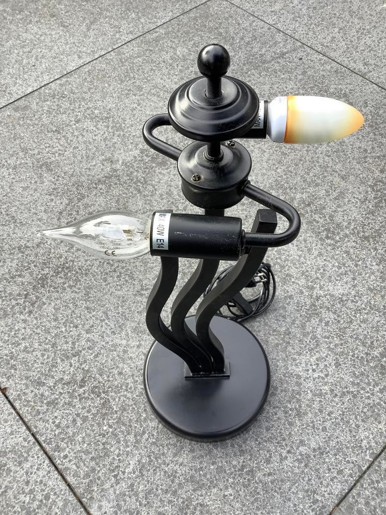 Jan des Bouvrie lamp in art deco stijl - zonder lampenkap, Ophalen, Gebruikt, Metaal, 50 tot 75 cm