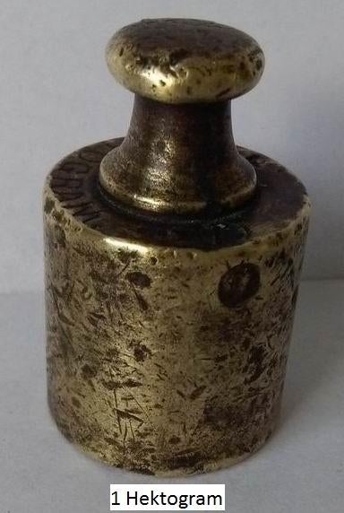 Knopgewicht 1 Hektogram, Antiek en Kunst, Ophalen of Verzenden