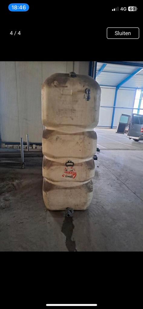 water tank 1850liter, Tuin en Terras, Regentonnen, 150 liter of meer, Ophalen of Verzenden, Zo goed als nieuw