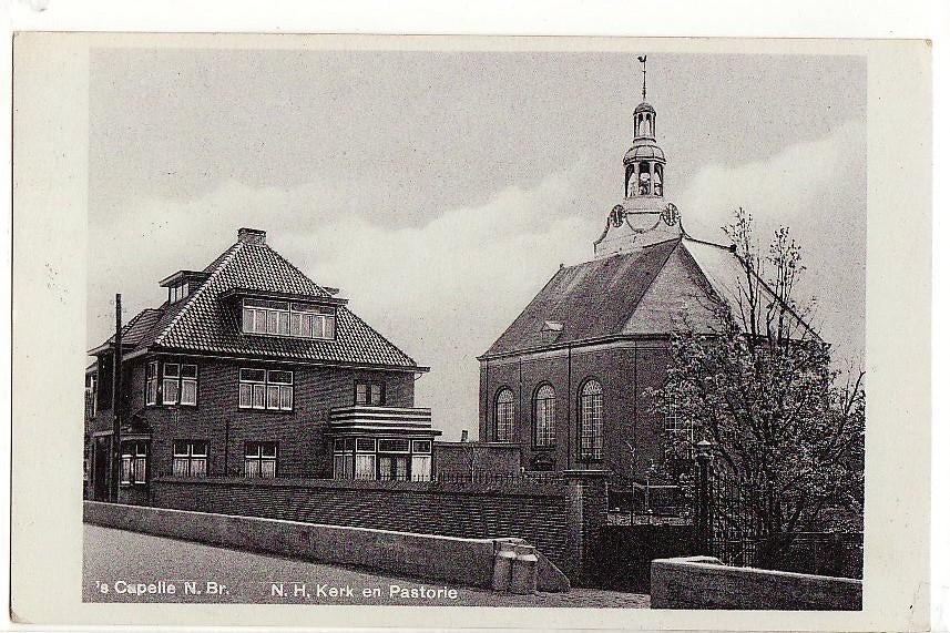 Sprang Capelle N.H. Kerk en Pastorie 1935., Verzenden, 1920 tot 1940, Noord-Brabant