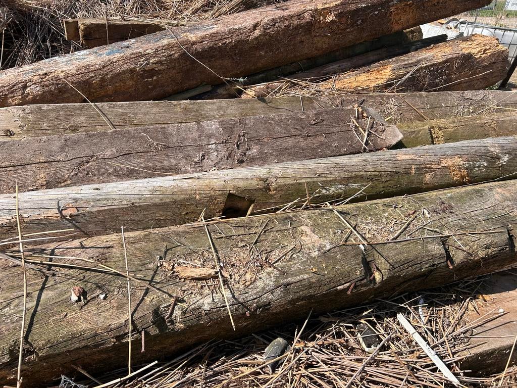 Oude bouwmaterialen: Gebinten, binten houten balken, Ophalen, Gebruikt, Balk, Overige houtsoorten