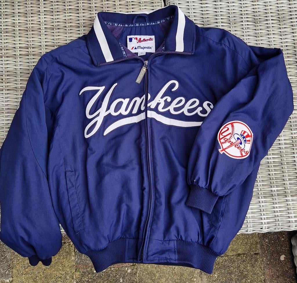 Baseball winterjack maat M, Ophalen of Verzenden, Zo goed als nieuw, Majestic, Maat 48/50 (M)