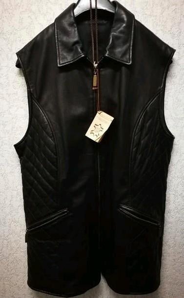 Zwart leren dames gilet retro, Onbekend, Ophalen of Verzenden, Nieuw