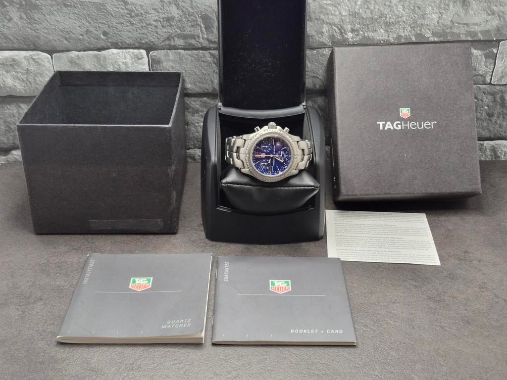 TAG Heuer Professional Chronograph "Jason Bourne" Quartz, Staal, Gebruikt, Staal, Polshorloge