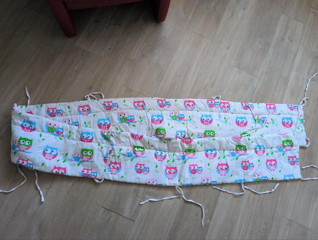 Witte bedbumper met uilenprint, Ophalen of Verzenden