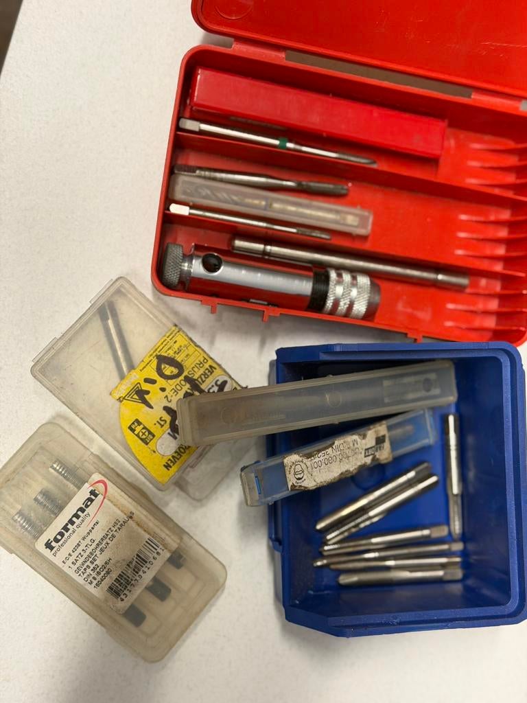 Set draadtappen M4 - M12, Ophalen of Verzenden, Gebruikt