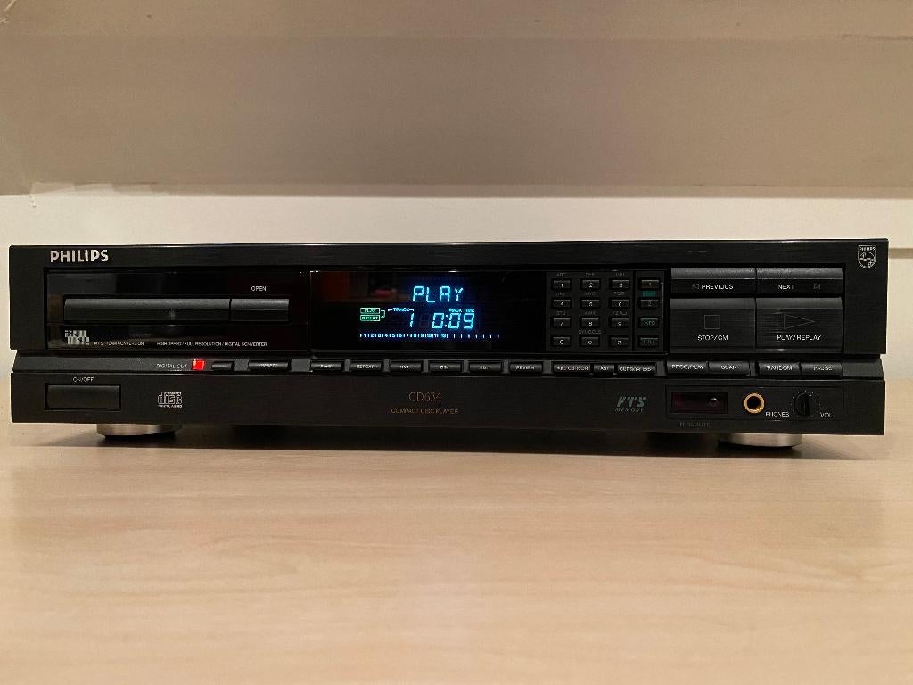 ✅ Philips CD634 - Compact Disc Player, Ophalen of Verzenden, Refurbished, Philips