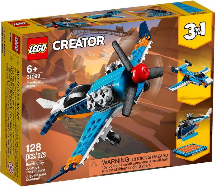 Lego Creator 3in1 31099 Propeller vliegtuig, Lego, Nieuw, Ophalen of Verzenden, Compleet