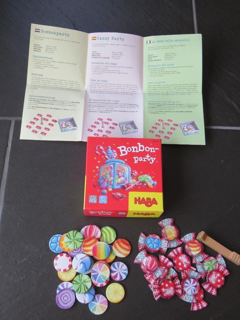 Bonbon party, HABA voor 5-99 jaar. Mooi en compleet spel, Ophalen of Verzenden, Zo goed als nieuw
