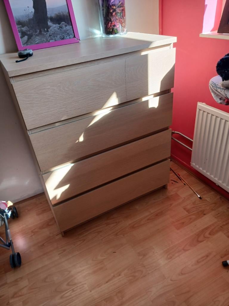 Ladekast met 4 laden, 80 cm breed, 100 cm hoog, Huis en Inrichting, Kasten | Ladekasten, Ophalen of Verzenden