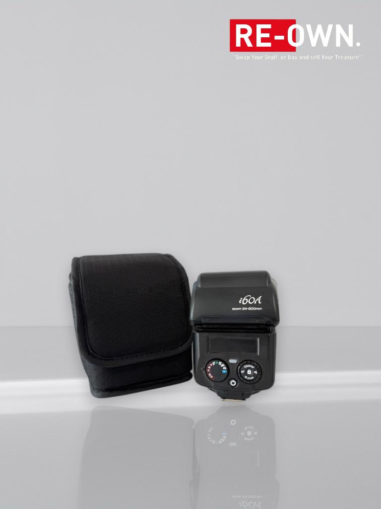 Nissin i60A Flitser for Fujifilm zoom 24-200mm (topstaat)., Overige merken, ., Nissin, Ophalen of Verzenden