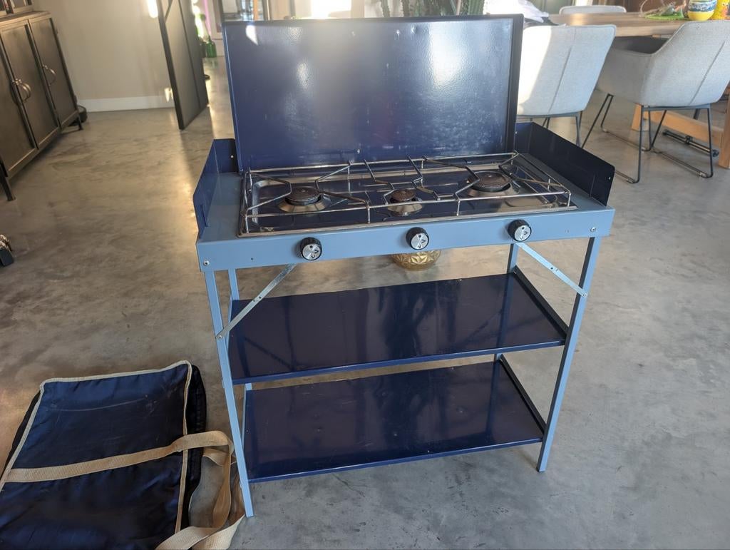 Kookstel 3 pits kooktoestel kookkast 70x35cm 76cm, Ophalen of Verzenden, Gebruikt, Overige