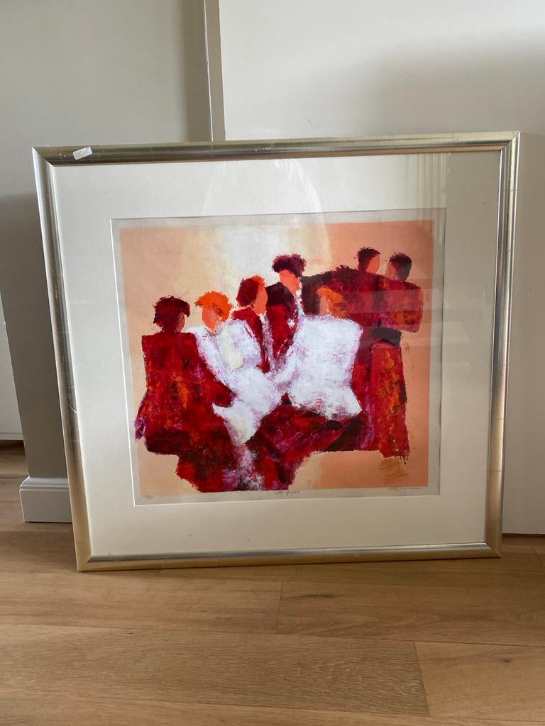 kunstwerk "Goed gesprek" van Wil Willemsen, Ophalen