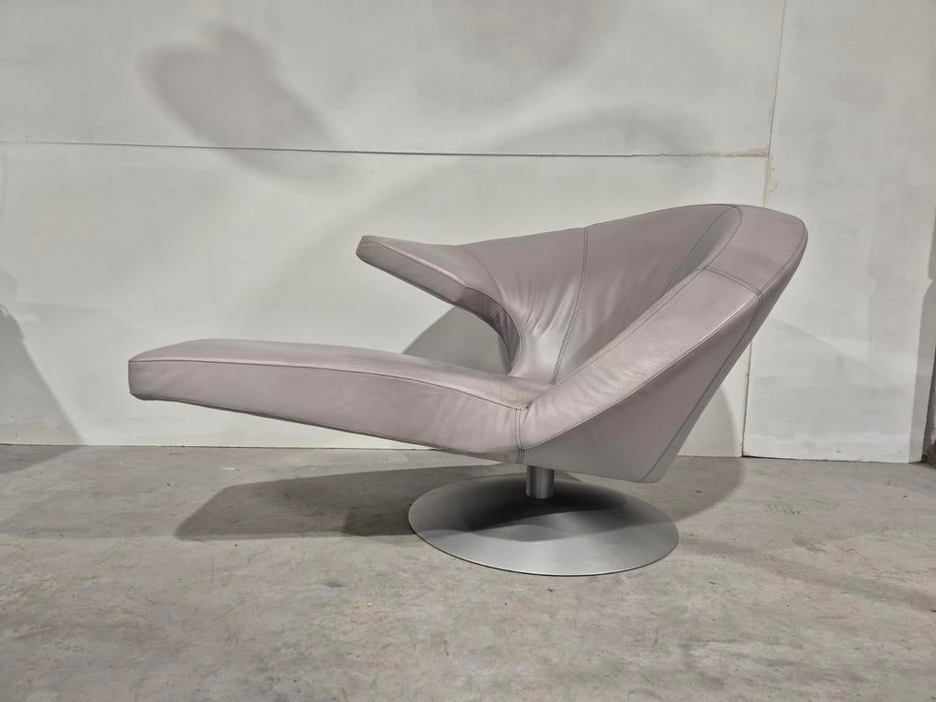 Leolux parabolica draaifauteuil links in antraciet/grijs, Huis en Inrichting, Fauteuils, Ophalen, Onbekend, 75 tot 100 cm, Onbekend