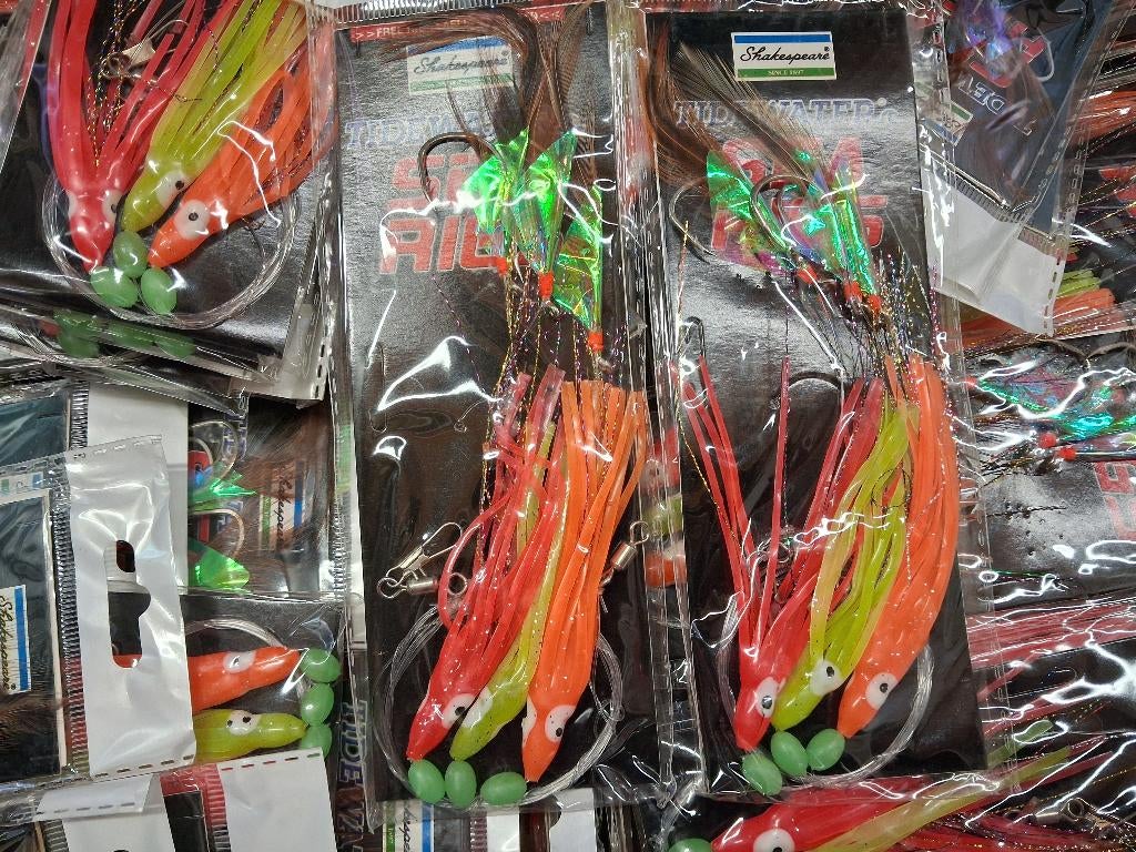 Octopus-onderlijnen (3-haaks) Wrakken/Noorwegen..., Tinstraat, Shakespeare, Nieuw, Ophalen of Verzenden