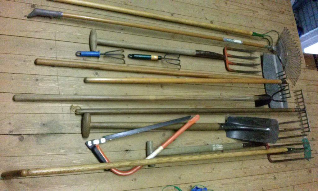 Tuingereedschap Kabelschep Mestvork GrasharkTuinschop, Ophalen, Zo goed als nieuw