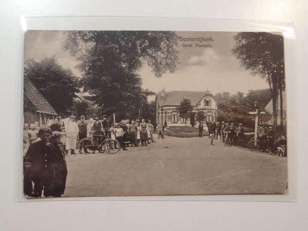 Oosternijkerk veel volk, Verzenden, 1920 tot 1940, Gelopen, Friesland