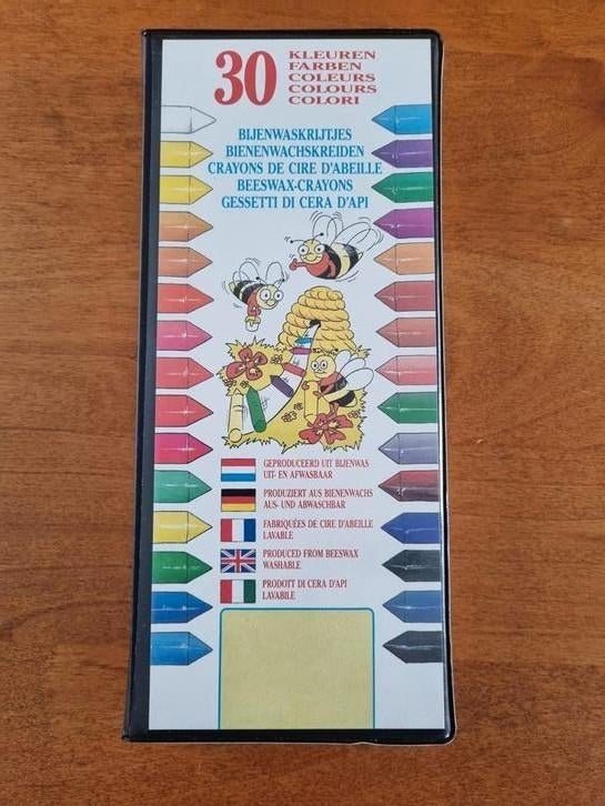 Nieuwe Waskrijtjes - 30 Kleuren Bijenwas Krijtjes, Ophalen of Verzenden, Nieuw, Overige typen