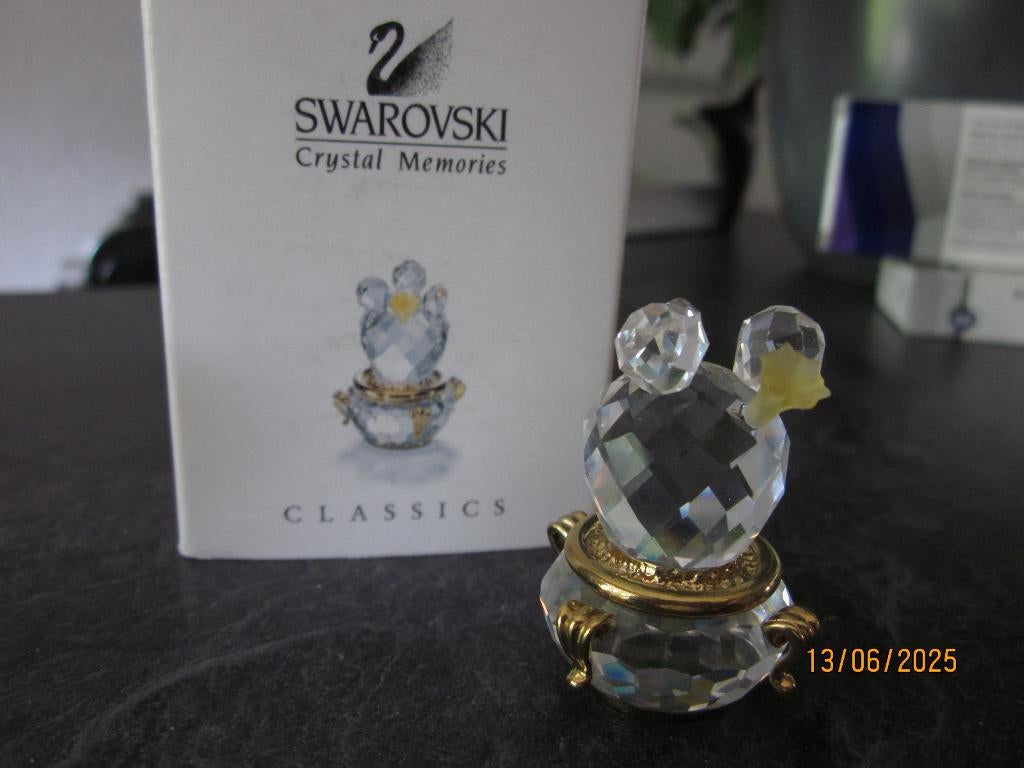 Swarovski memorie Cactus licht topaz incl. doos, Ophalen of Verzenden, Nieuw, Figuurtje