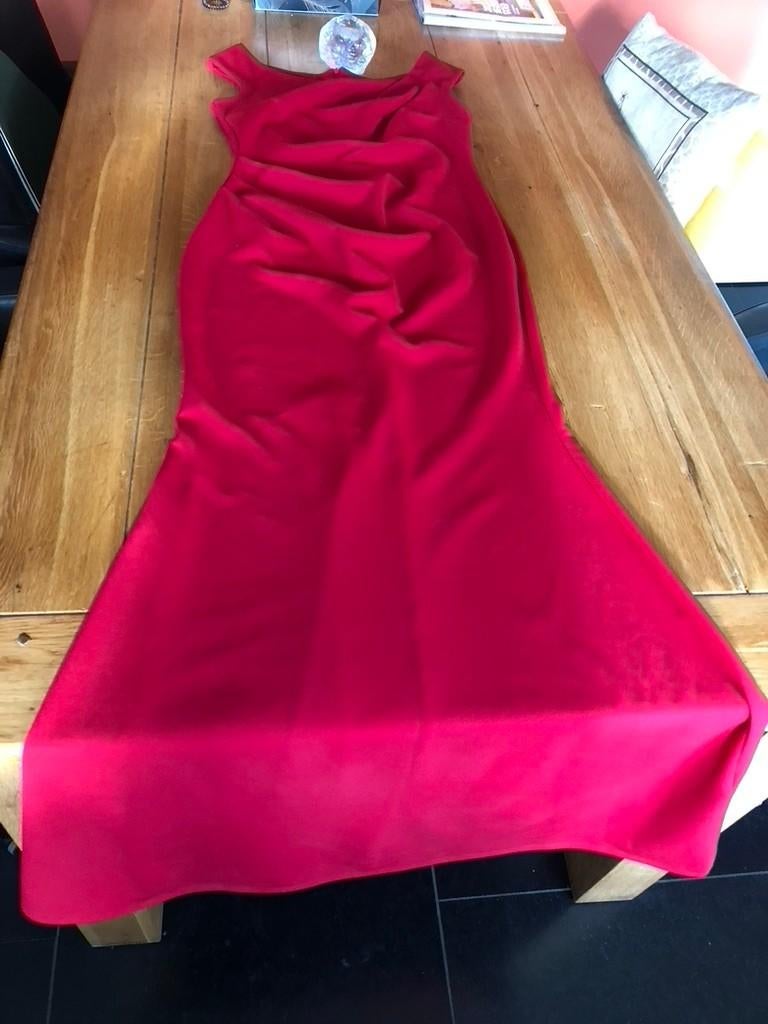 Rode Goddiva galajurk, maat S, Galajurk, Verzenden, Zo goed als nieuw, Rood