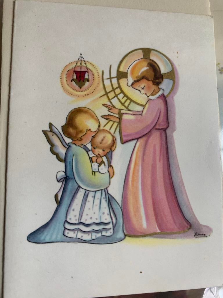 Vintage Jaren '50 Geboortekaartjes - Per Stuk, Verzamelen, Geboortekaartjes en Visitekaartjes, Geboortekaartje, Voor 1970, Verzenden