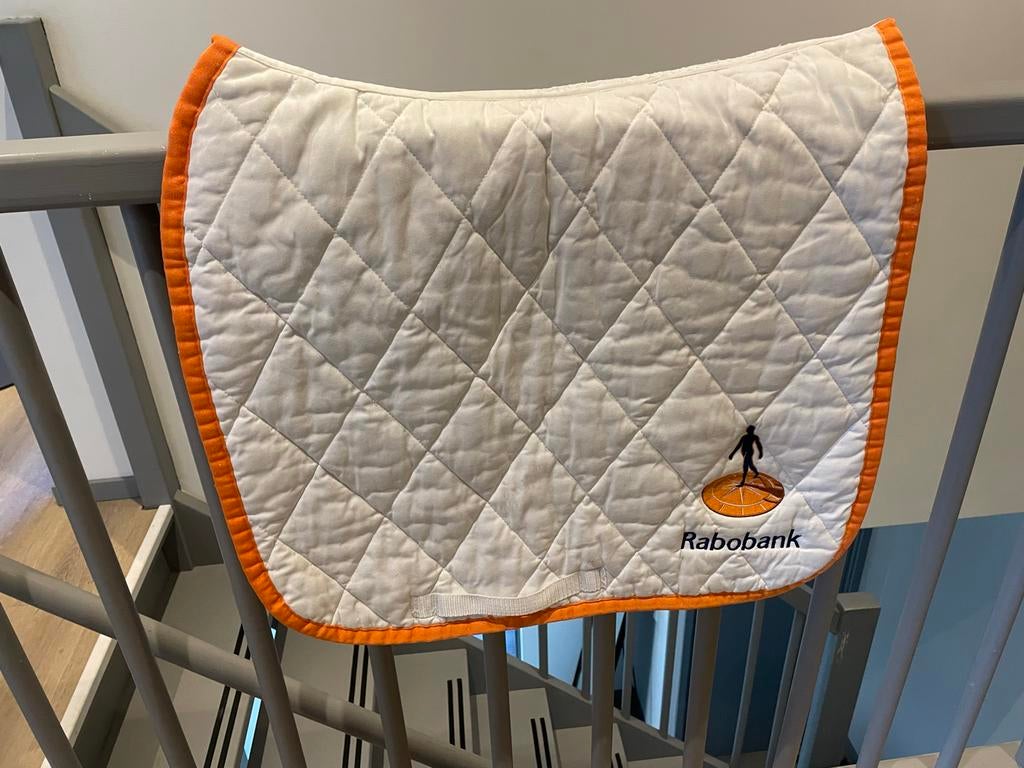 Rabobank dressuur zadeldek, Dieren en Toebehoren, Ophalen of Verzenden, Zo goed als nieuw, Dekje