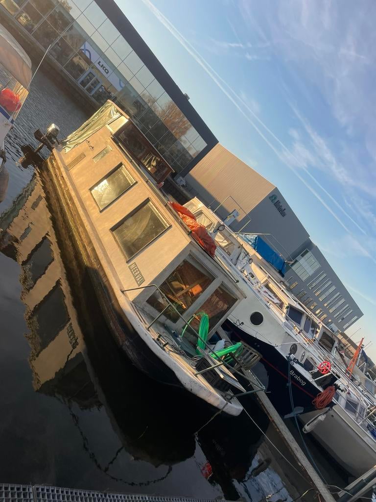 Westlander platbodem  varend woonschip tinyhouse, Ophalen, Gebruikt, Staal, Diesel