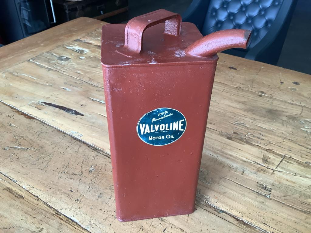 Petroleum blik met stickers, Ophalen of Verzenden