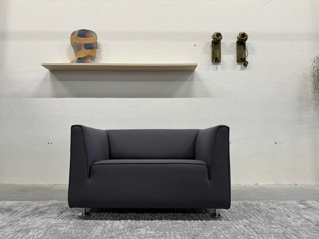 Nieuw Gelderland 4800 Loveseat Ploegwool Design Bank Stof, 75 tot 100 cm, Ophalen of Verzenden, Rechte bank, Stof