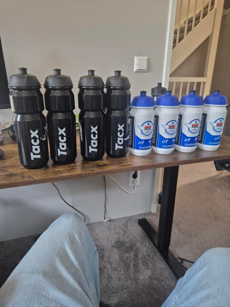 NIEUW Tacx & Garmin bidons Team Soudal Quick-Step, Ophalen of Verzenden, Overige typen